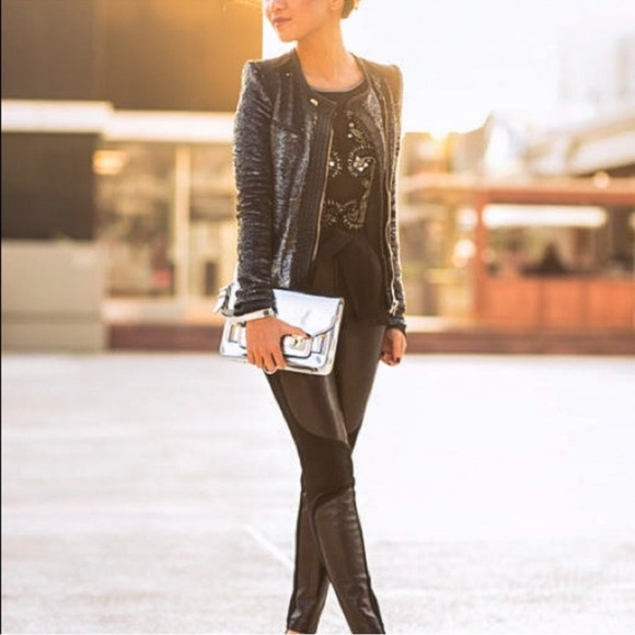 IRO Black Sequin Jacket - Picture 2 of 5